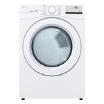 LG Electronics *DLE3400W 7.4 cu. ft. Smart White Electric Vented Dryer with Sensor Dry