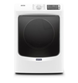 MAYTAG MED6630HW 7.3 cu. ft. 240-Volt White Stackable Electric Vented Dryer with Steam, ENERGY STAR