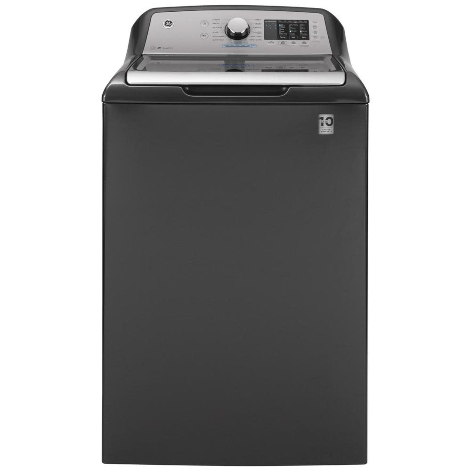 GE GTW725BPNDG 4.6 cu. ft. High-Efficiency Diamond Gray Top Load Washing Machine with FlexDispense and Sanitize with Oxi, ENERGY STAR
