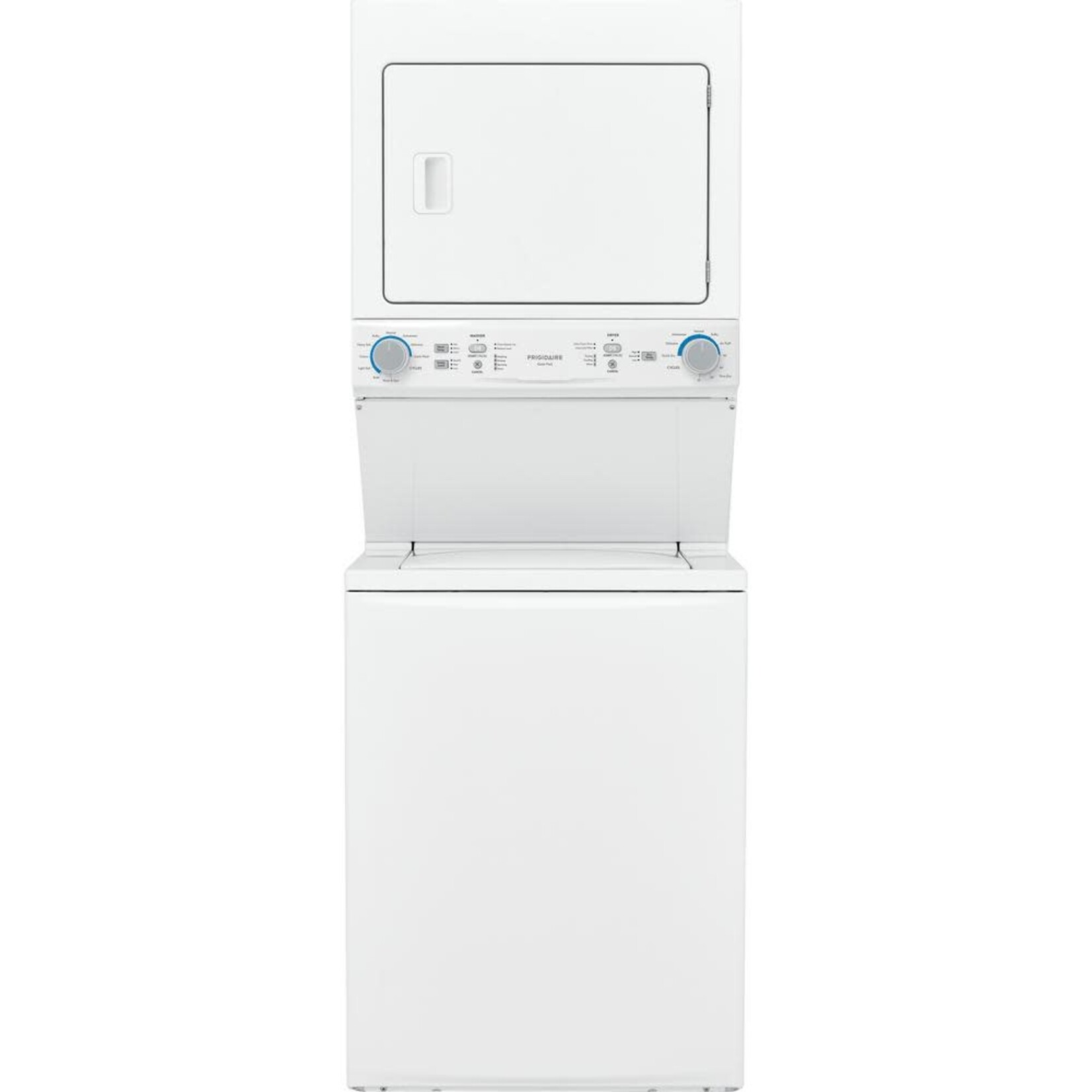 Frigidaire #FLCE7522AW White Electric Washer/Dryer Laundry Center - 3.9 cu. ft. Washer and 5.5 cu. ft. Dryer