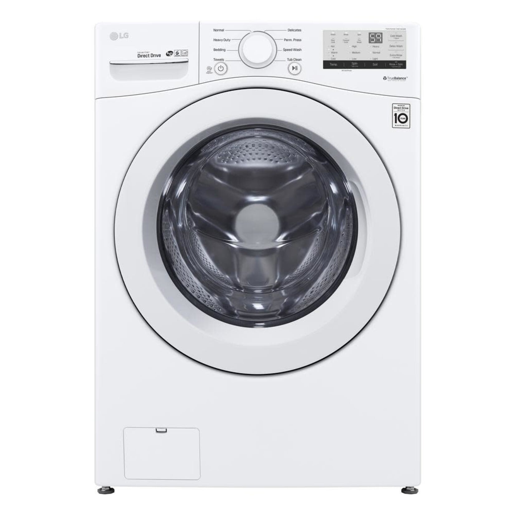 LG Electronics *WM3400CW 4.5 cu. ft. Ultra Large Capacity White Front Load Washing Machine with Coldwash Technology