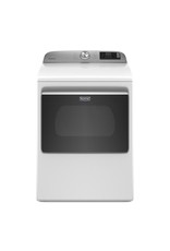MAYTAG MED6230HW 7.4 cu. ft. 240-Volt Smart Capable White Electric Dryer with Hamper Door and Advanced Moisture Sensing