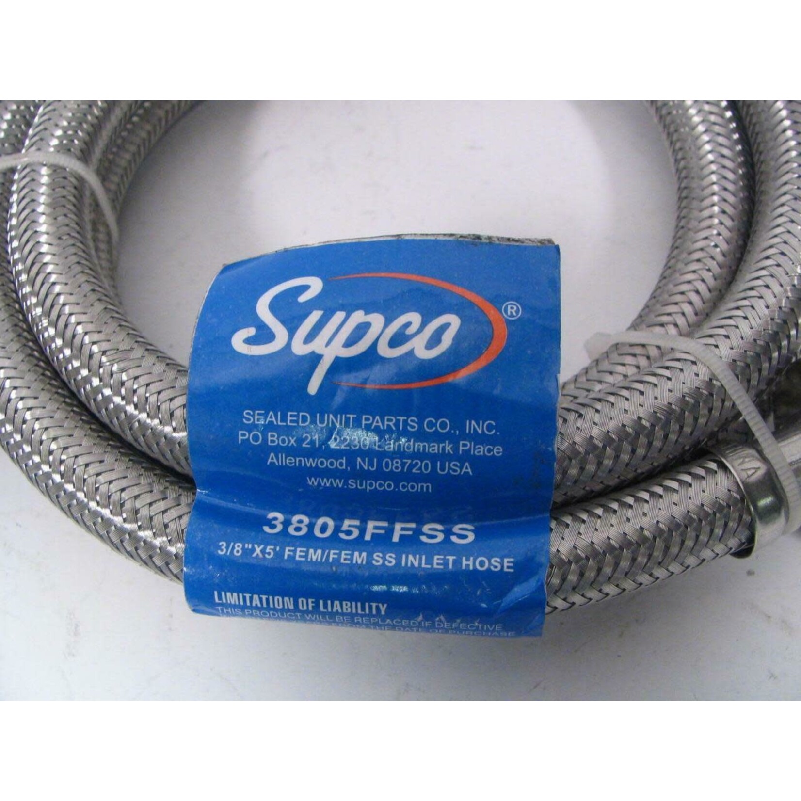 3805FFSS--⅜" X 5' FEM/FEM SS INLET HOSE