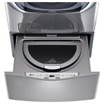LG Electronics *WD100CV 27 in. 1.0 cu. ft. SideKick Pedestal Washer with TWINWash System Compatibility in Graphite Steel