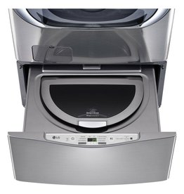 LG Electronics WD100CV 27 in. 1.0 cu. ft. SideKick Pedestal Washer with TWINWash System Compatibility in Graphite Steel