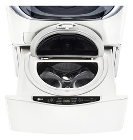 LG Electronics WD100CW 27 in. 1.0 cu. ft. SideKick Pedestal Washer with TWINWash System Compatibility in White