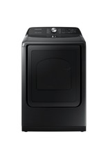 SAMSUNG DVE50R5400V Samsung 7.4 cu. ft. Fingerprint Resistant Black Stainless Electric Dryer with Steam Sanitize+