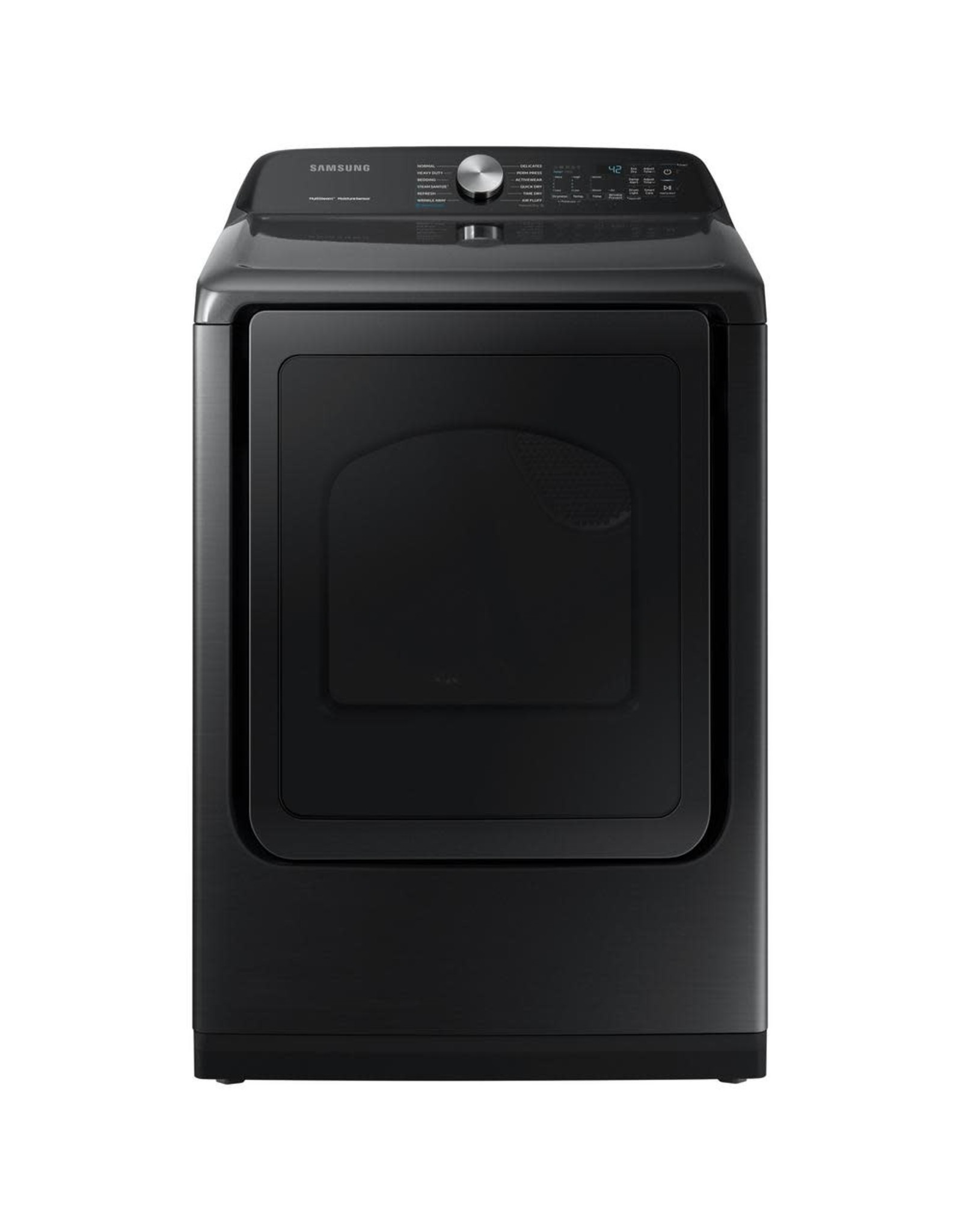 SAMSUNG DVE50R5400V Samsung 7.4 cu. ft. Fingerprint Resistant Black Stainless Electric Dryer with Steam Sanitize+
