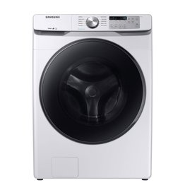 SAMSUNG ( WF45R6100AW /016136 4.5 cu. ft. High-Efficiency White Front Load Washing Machine with Steam, ENERGY STAR