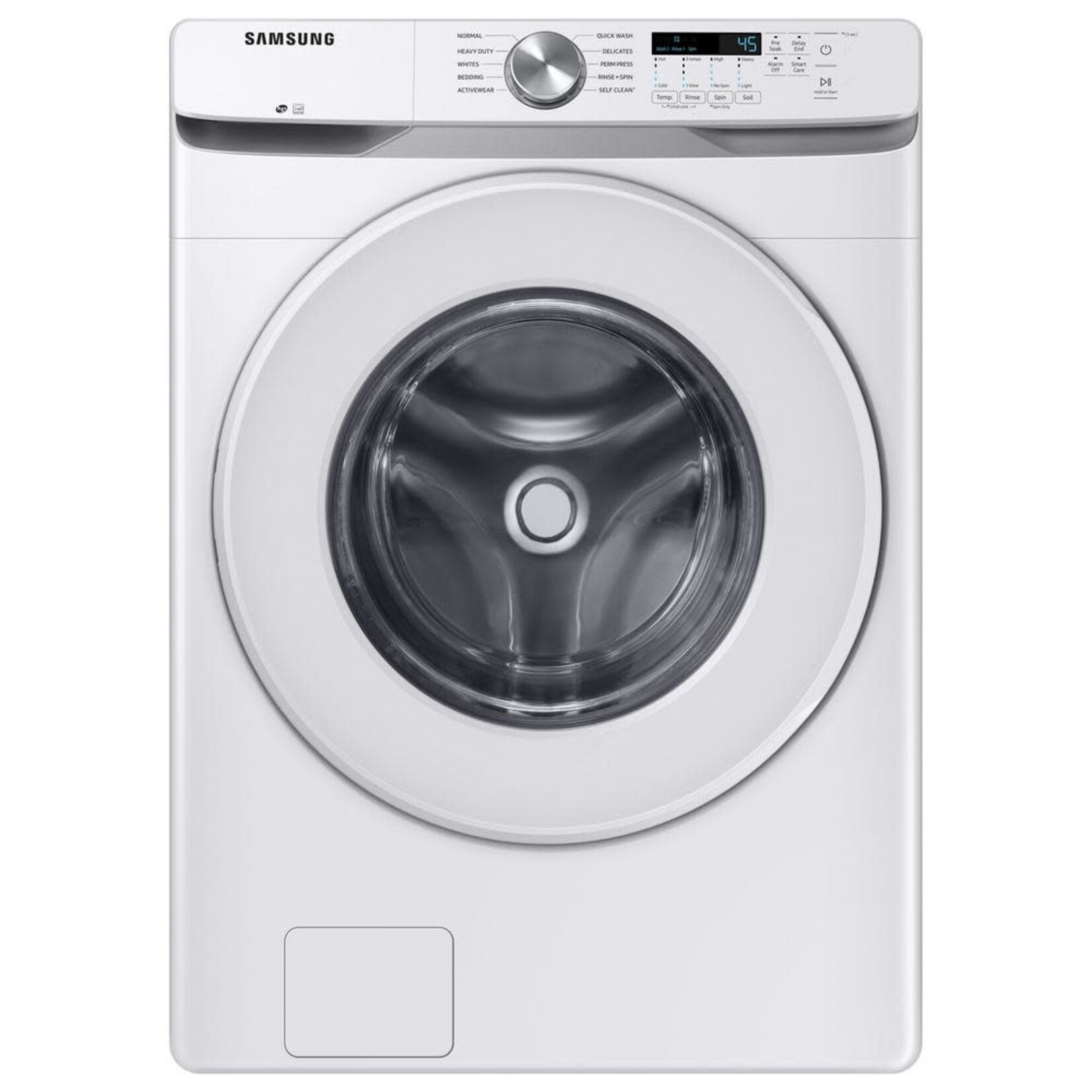 SAMSUNG #*WF45T6000AW - Samsung 27 in. 4.5 cu. ft. High-Efficiency White Front Load Washing Machine with Self-Clean+, ENERGY STAR