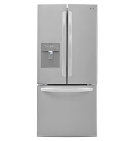 LG Electronics LFDS22520S LG 30 in. W 22 cu. ft. French Door Refrigerator with Water Dispenser in Stainless Steel