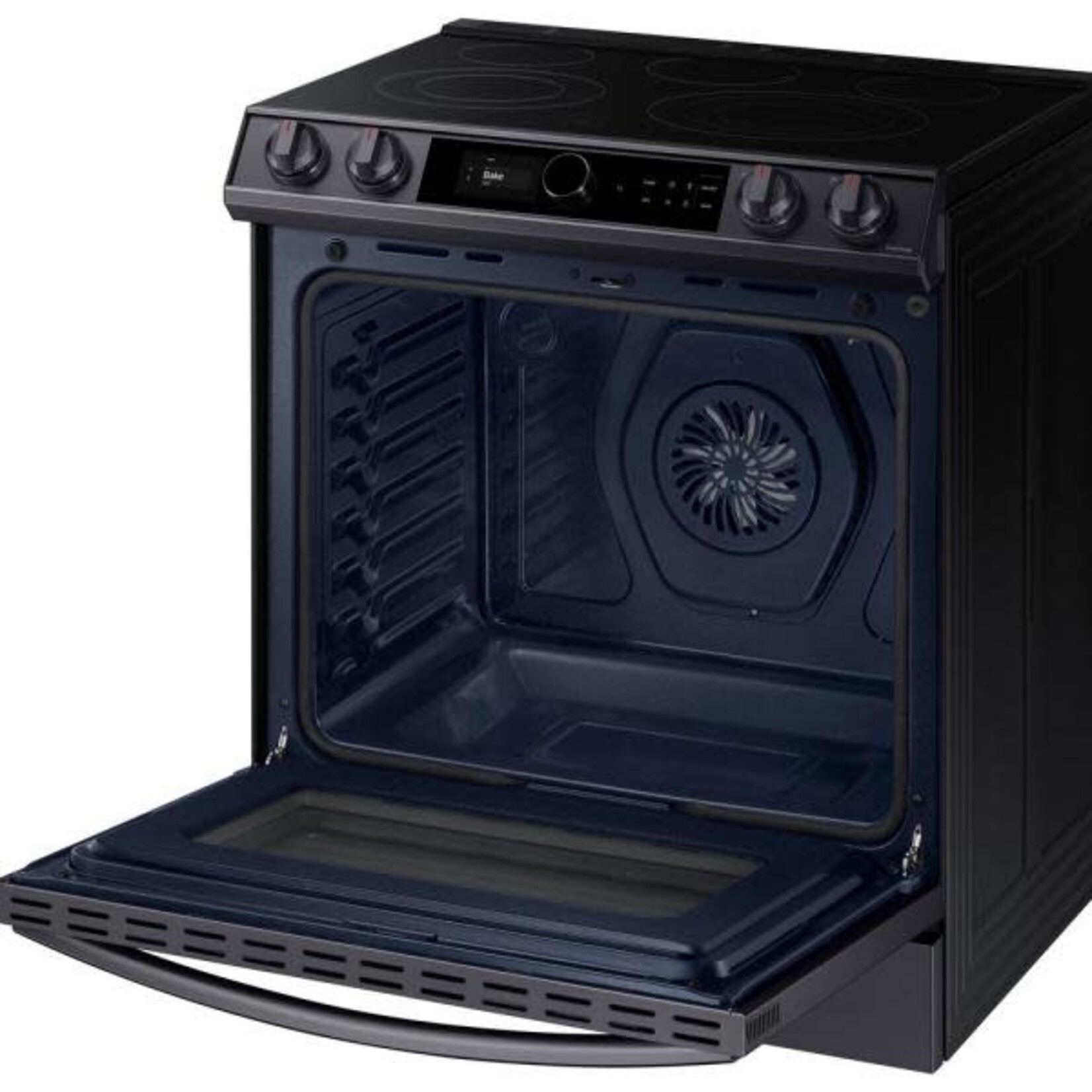 SAMSUNG SAMSUNG NE63T871S1G 6.3 cu. ft. Slide-In Electric Range with Air Fry Convection Oven in Fingerprint Resistant Black Stainless Steel