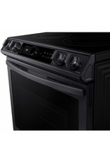 SAMSUNG NE63T871S1G 6.3 cu. ft. Slide-In Electric Range with Air Fry Convection Oven in Fingerprint Resistant Black Stainless Steel