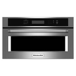 KitchenAid #KMBP107ESS KitchenAid 27" Built-in Microwave Oven with 1.4 Cu. Ft. Capacity, Convection Cooking, Sensor Steam Cycle, Crispwave™ Technology, EasyConvect™ Conversion, Broil Element, Quick Start, Control Lock, and ADA Compliant: Stainless Steel