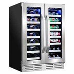 SAMSUNG #NS-BC2ZSS8 Insignia™ - 42 Bottle or 114 Can Built-in Dual Zone Wine and Beverage Cooler - Stainless steel