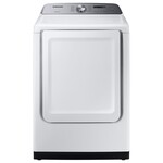 SAMSUNG #DVE50R5200W - Samsung 7.4 cu. ft. White Electric Dryer with Sensor Dry