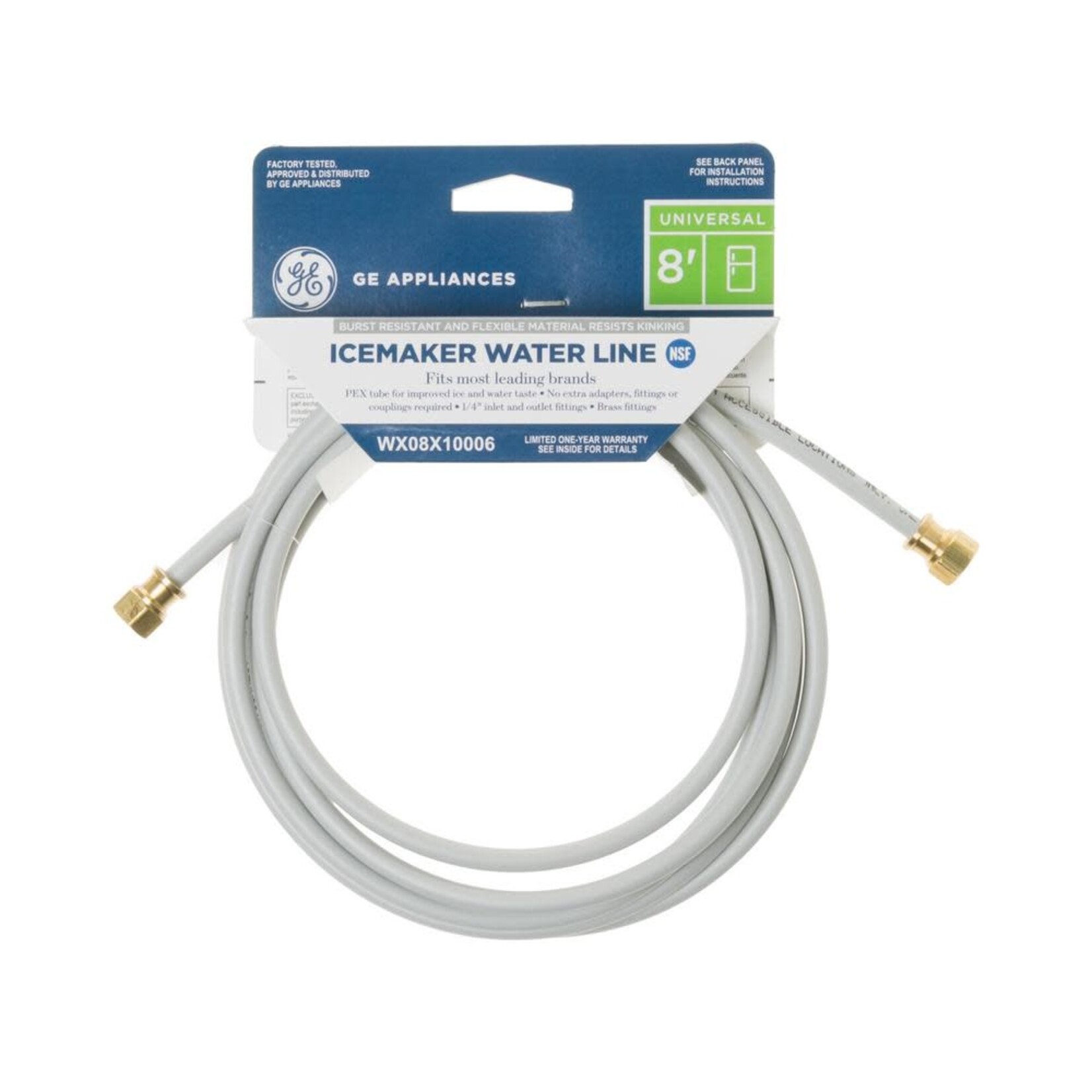 GE Universal 8 ft. Ice Maker Water Supply Line