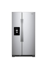 WHIRLPOOL 21 cu. ft. Side by Side Refrigerator in Fingerprint Resistant Stainless Steel