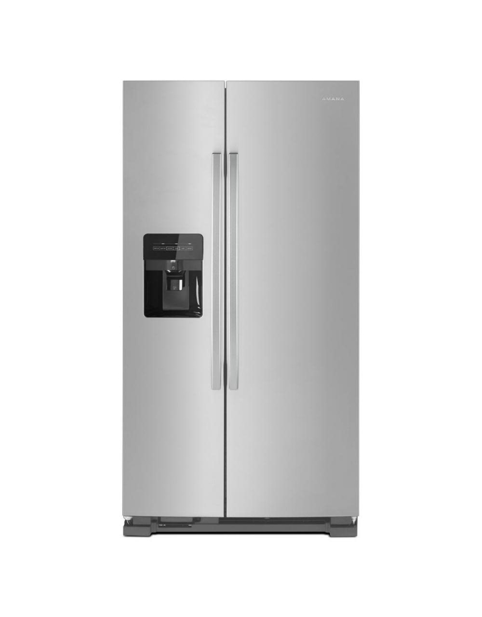 AMANA Dent ASI2575GRS AMA No Frost Side - Free Standing Refr Frez - 25 CU FT, 36 INCH WIDTH, HIDDEN HINGES,