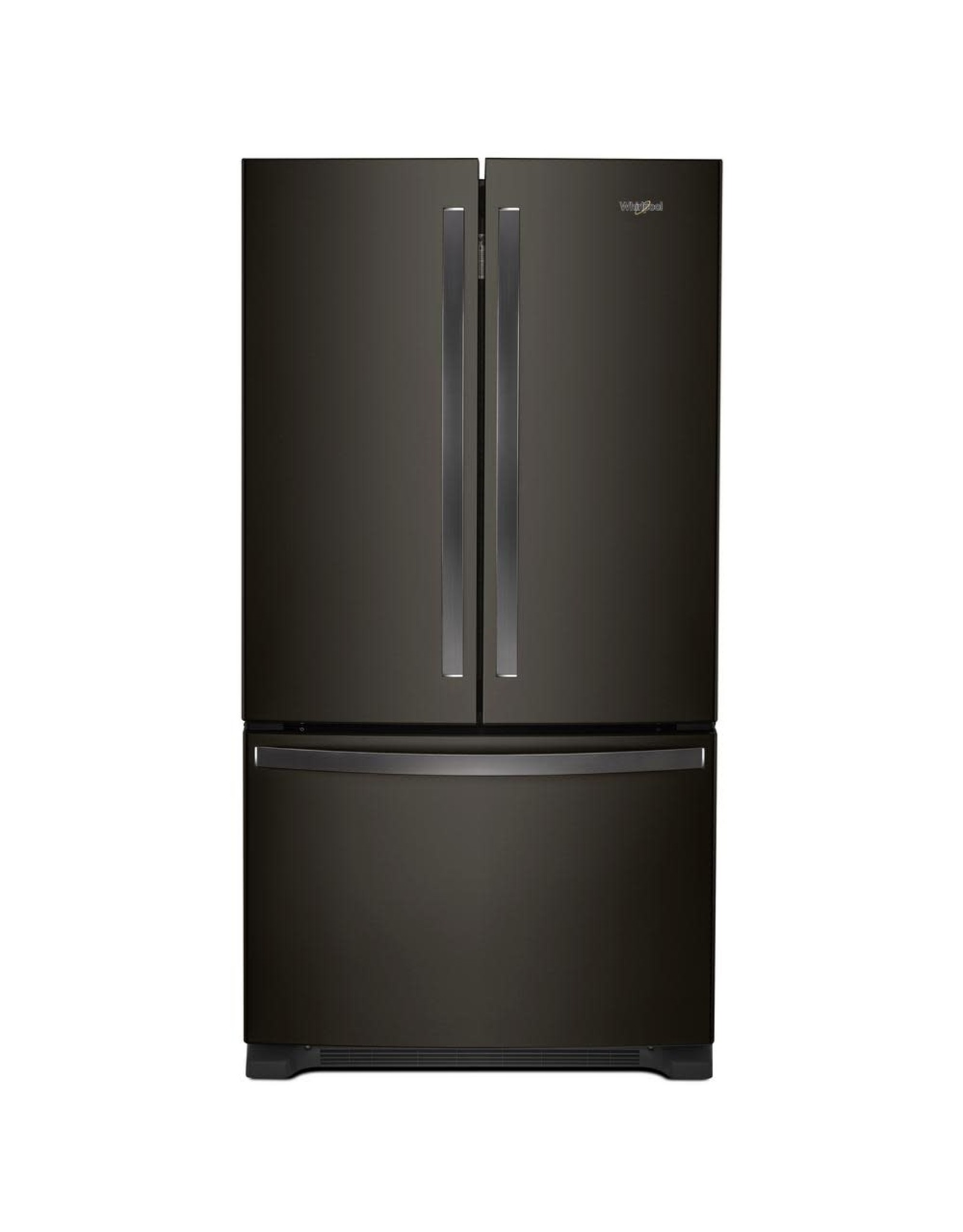 WHIRLPOOL WRF535SWHV WHIRLPOOL 25 cu. ft. French Door Refrigerator in Fingerprint Resistant Black Stainless with Internal Water Dispenser