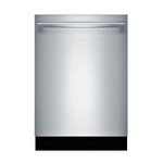 BOSCH *SHXM78Z55N 800 Series Top Control Tall Tub Bar Handle Dishwasher in Stainless Steel with Stainless Steel Tub, CrystalDry, 42dBA
