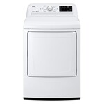 LG Electronics DLE7100W 7.3 cu. ft. Ultra Large HE Front Load Electric Dryer with Sensor Dry and SmartDiagnosis in White, ENERGY STAR USED 15 DAYS STORE WARRANTY