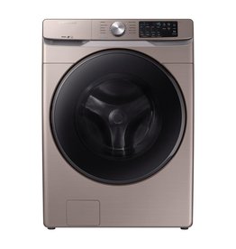 SAMSUNG WF45R6100AC 4.5 cu. ft. High-Efficiency Champagne Front Load Washing Machine with Steam, ENERGY STAR