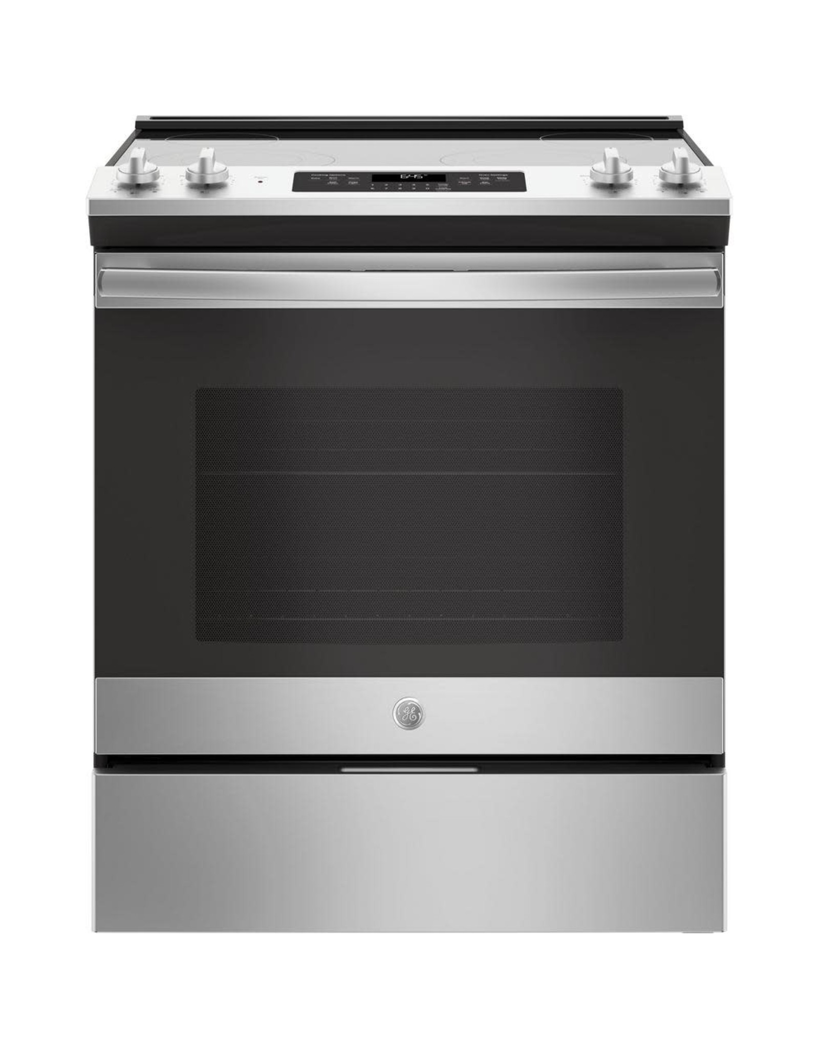 GE JS645SLSS GE 30 in. 5.3 cu. ft. Slide-In Electric Range with Self-Cleaning Oven in Stainless Steel