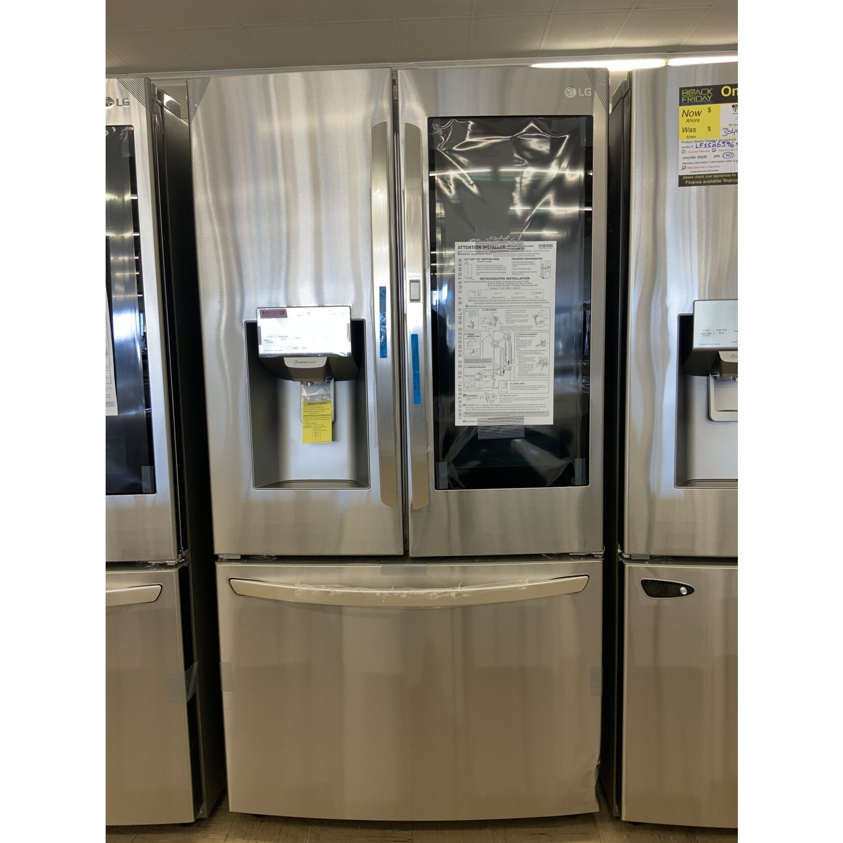 LG Electronics 26 cu. ft. 3-Door French Door Smart Refrigerator with InstaView Door-in-Door in Stainless Steel