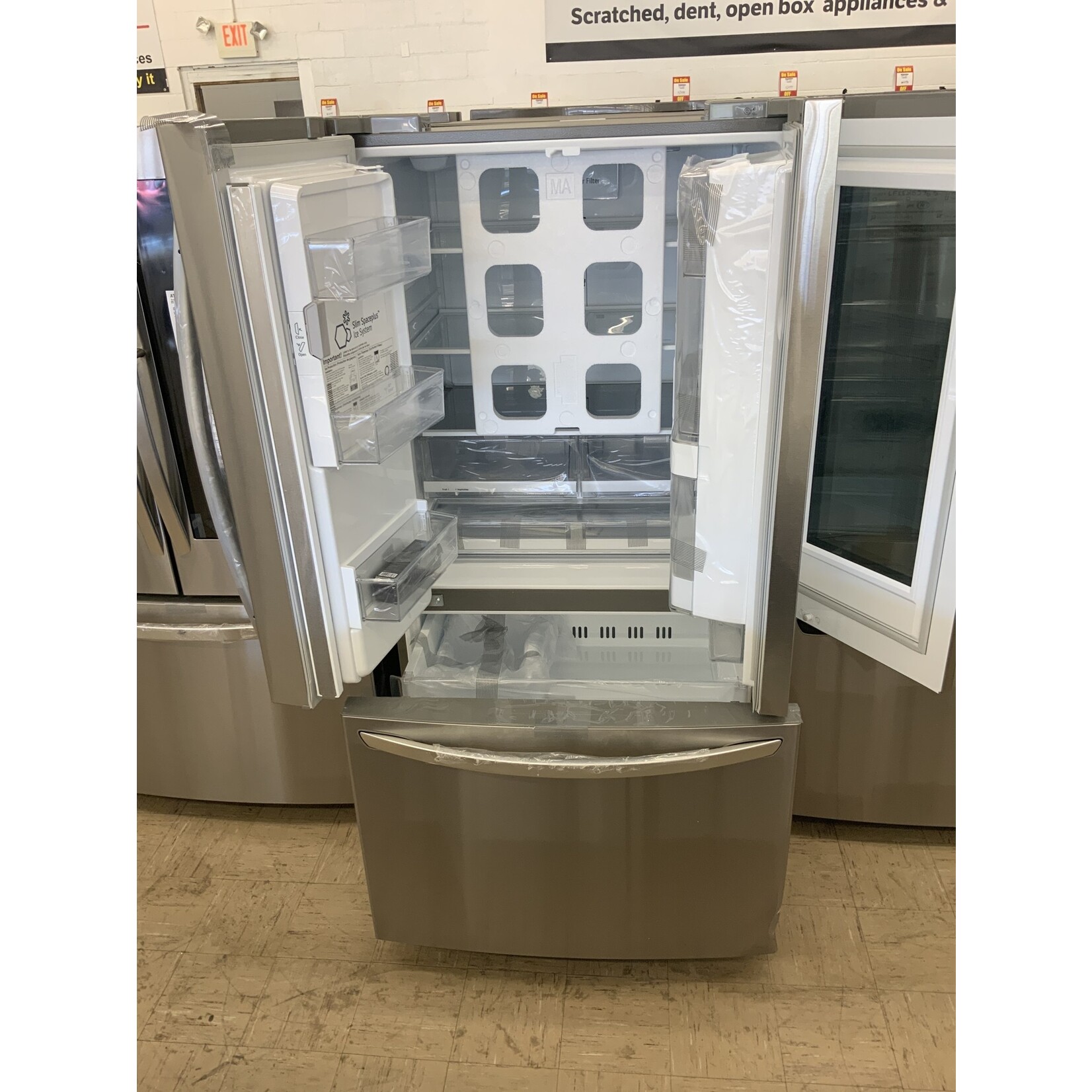 LG Electronics 26 cu. ft. 3-Door French Door Smart Refrigerator with InstaView Door-in-Door in Stainless Steel