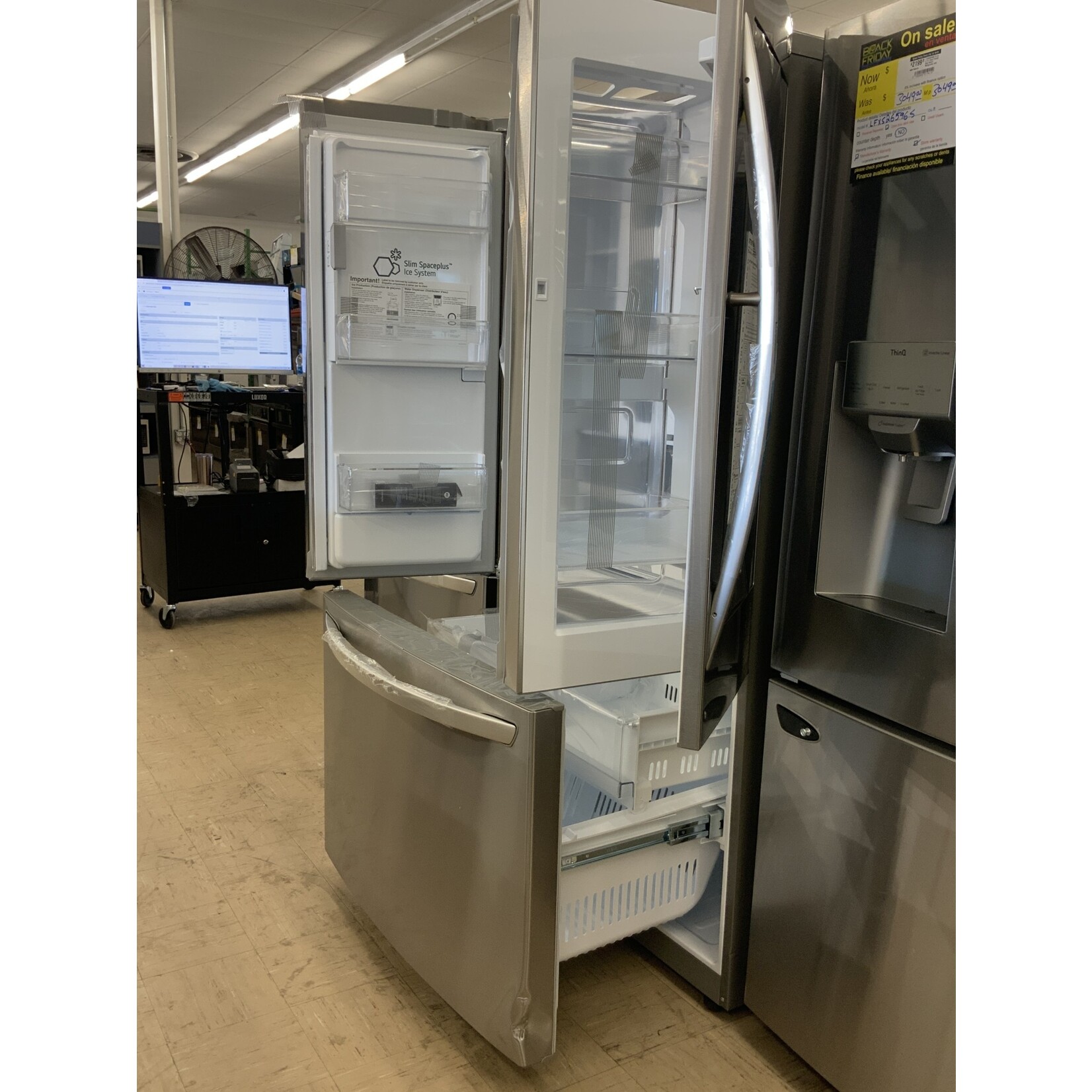 LG Electronics 26 cu. ft. 3-Door French Door Smart Refrigerator with InstaView Door-in-Door in Stainless Steel