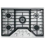 Café Appliances #CGP95302MS1 Café™ 30 in. Gas Cooktop in Stainless Steel and Brushed Stainless with 5 Burners Including 20,000 BTU Triple Ring Burner