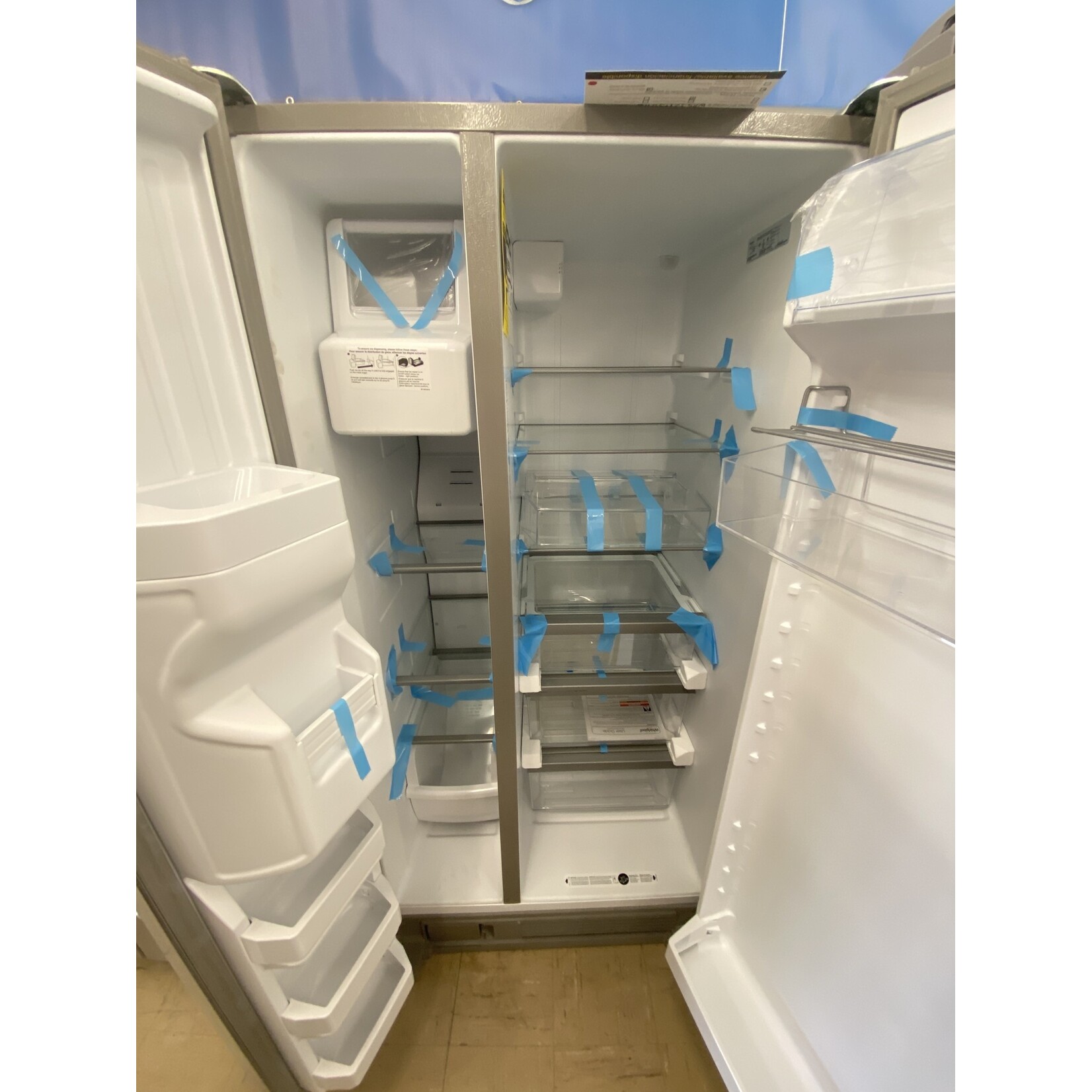 Whirlpool 21 cu. ft. Side by Side Refrigerator in Fingerprint Resistant Stainless Steel