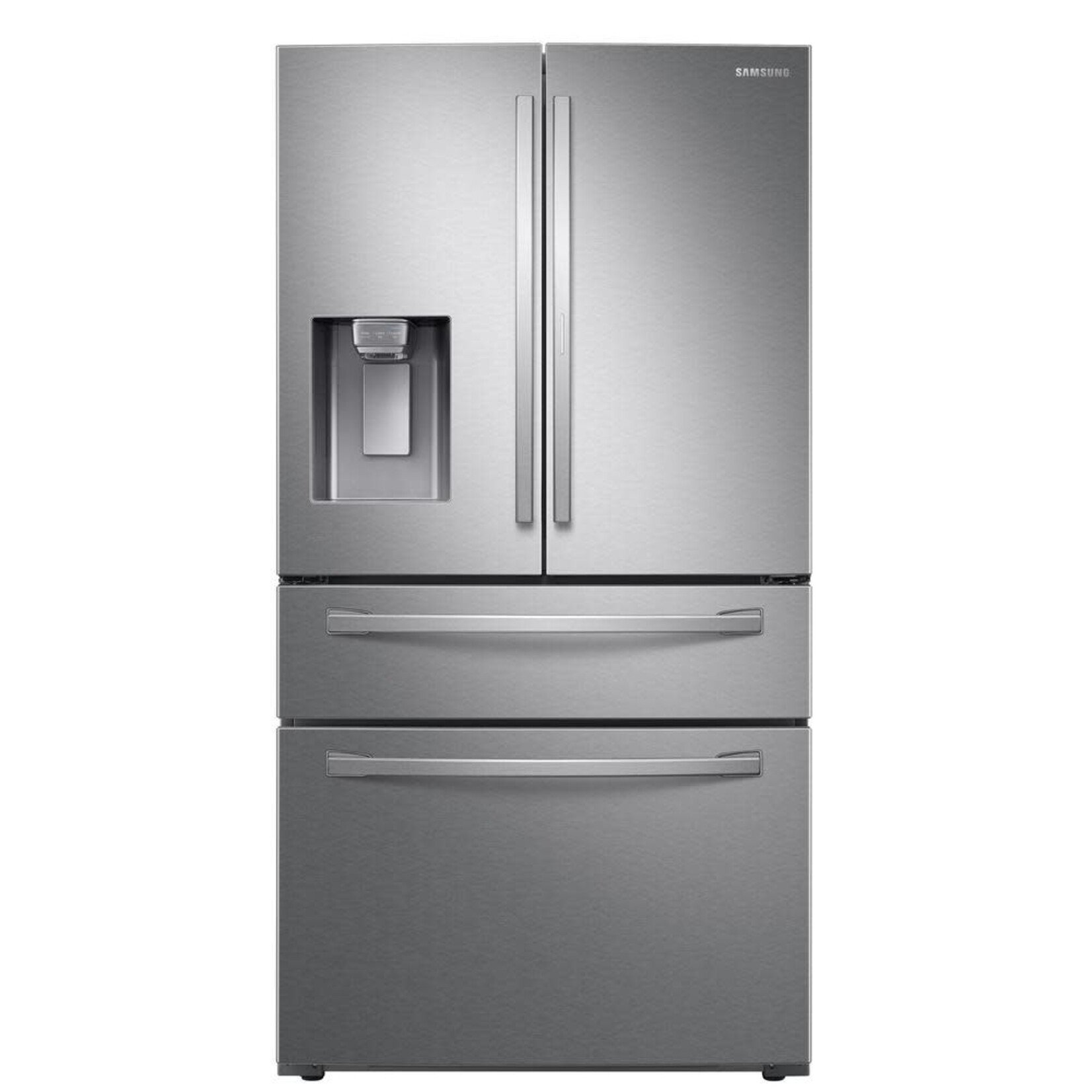 SAMSUNG #RF28R7201SR - 28 cu. ft. 4-Door French Door Refrigerator with FlexZone™ Drawer in Stainless Steel