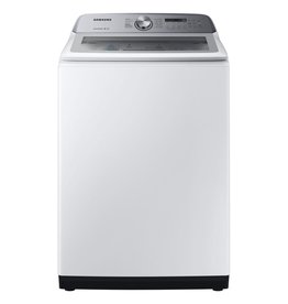 SAMSUNG WA50R5200AW 5.0 cu. ft. Hi-Efficiency White Top Load Washing Machine with Active Water Jet, ENERGY STAR