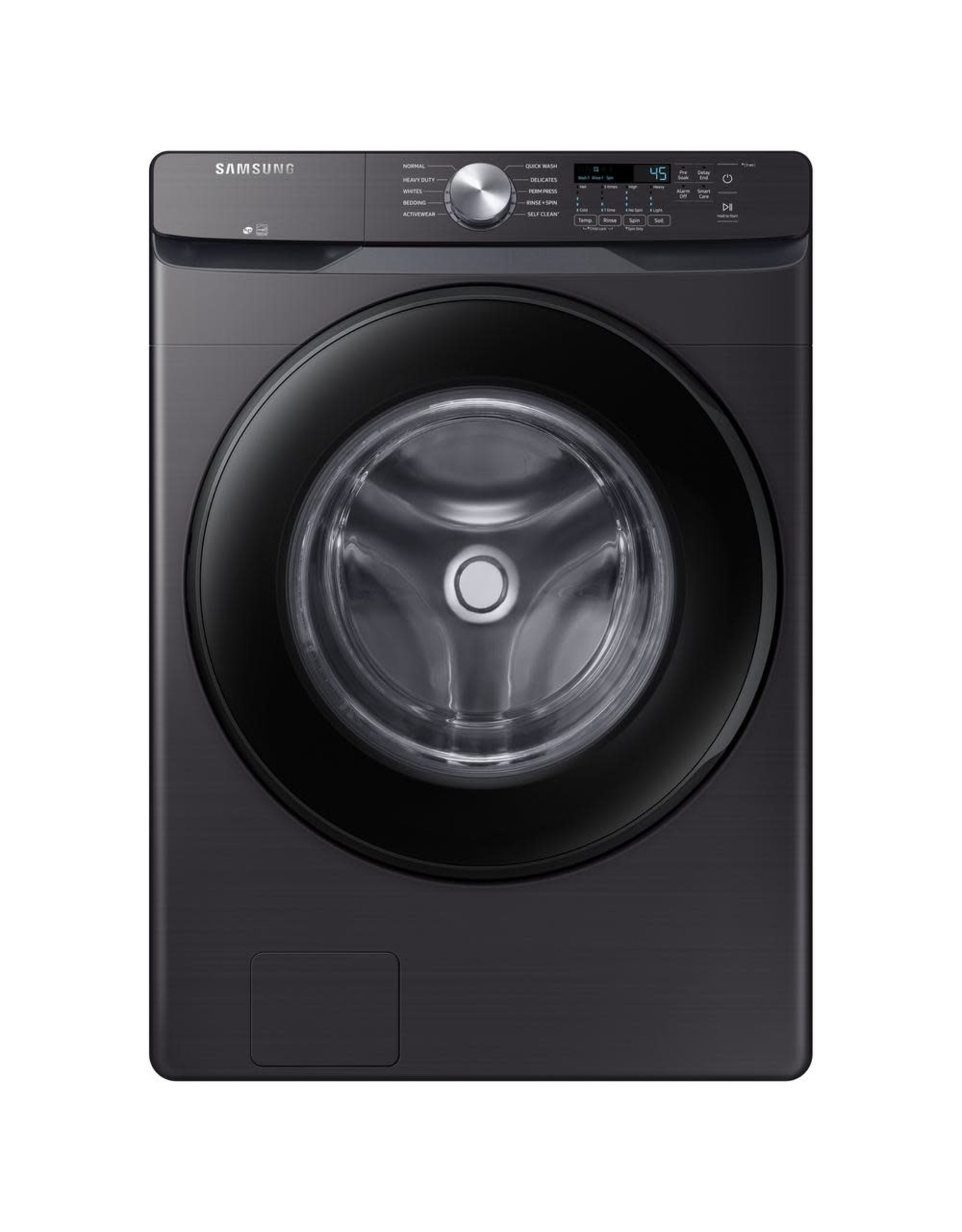 SAMSUNG WF45T6000AV 27 in. 4.5 cu. ft. High-Efficiency Black Stainless Front Load Washing Machine with Self-Clean+, ENERGY STAR