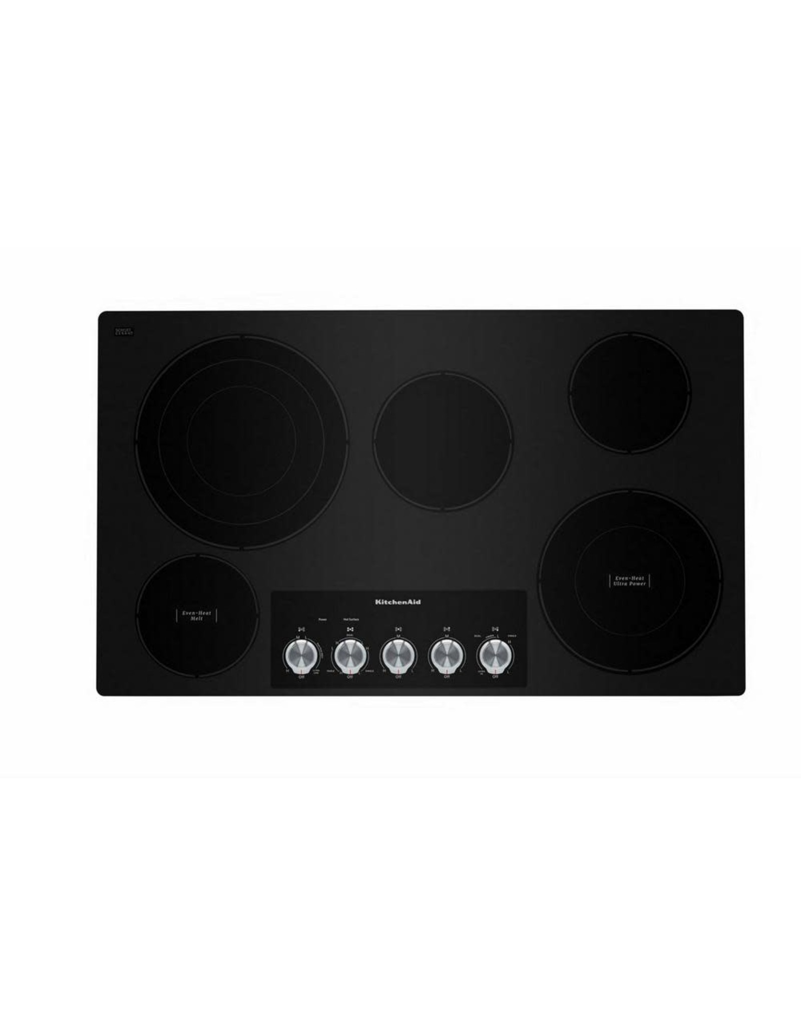 KCES556HSS  36 in. Radiant Electric Cooktop in Stainless Steel with 5 Elements and Knob Controls
