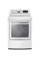 lg DLET7300WE  7.3 cu. ft. Ultra Large Smart Front Load Electric Vented Dryer with EasyLoad Door and Sensor Dry in White, ENERGY STAR