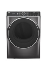 GE GE 7.8 cu. ft. Smart 240-Volt Diamond Gray Stackable Electric Vented Dryer with Steam and Sanitize Cycle, ENERGY STAR