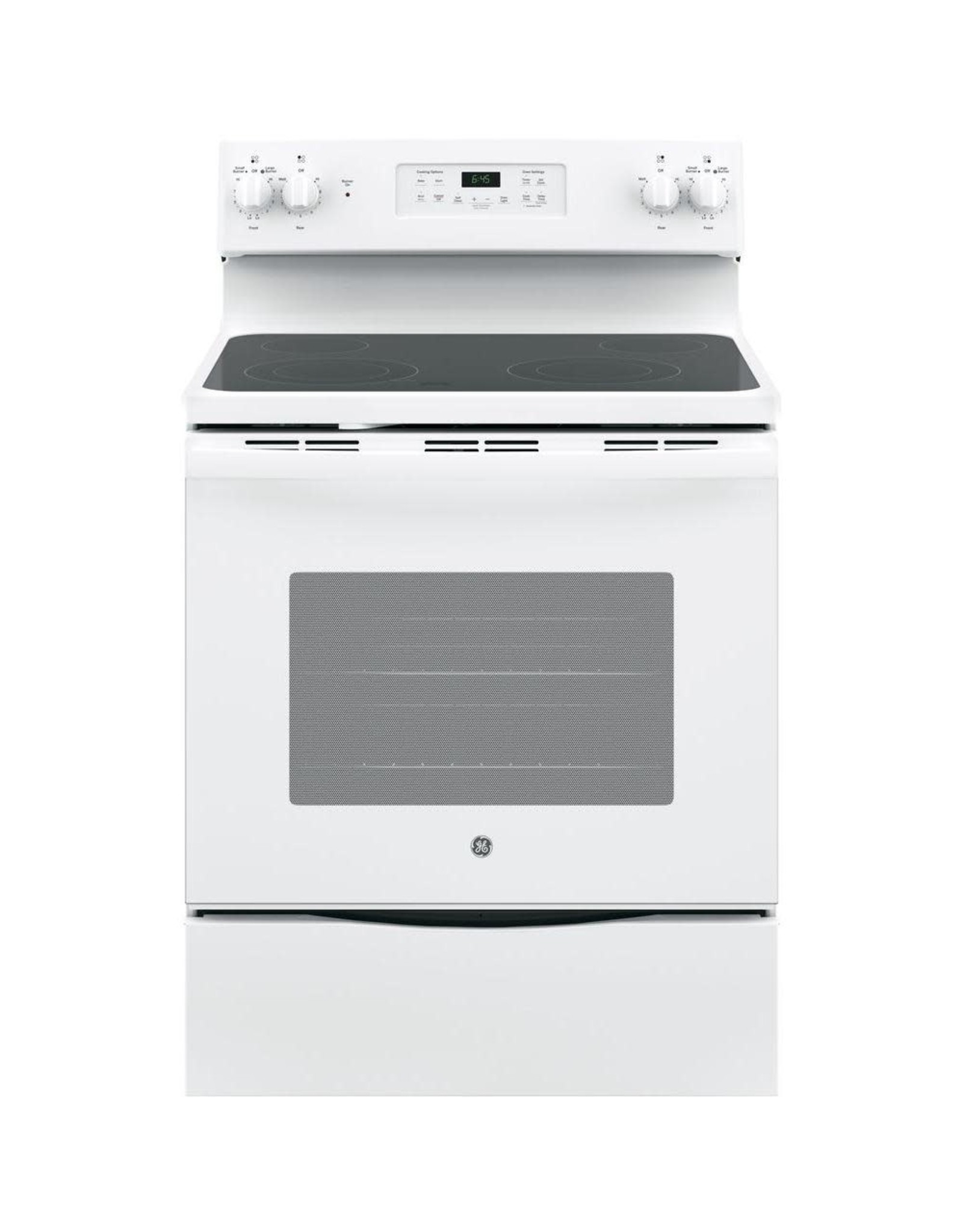 GE JB645DKWW GE 30 in. 5.3 cu. ft. Electric Range with Self-Cleaning Oven in White
