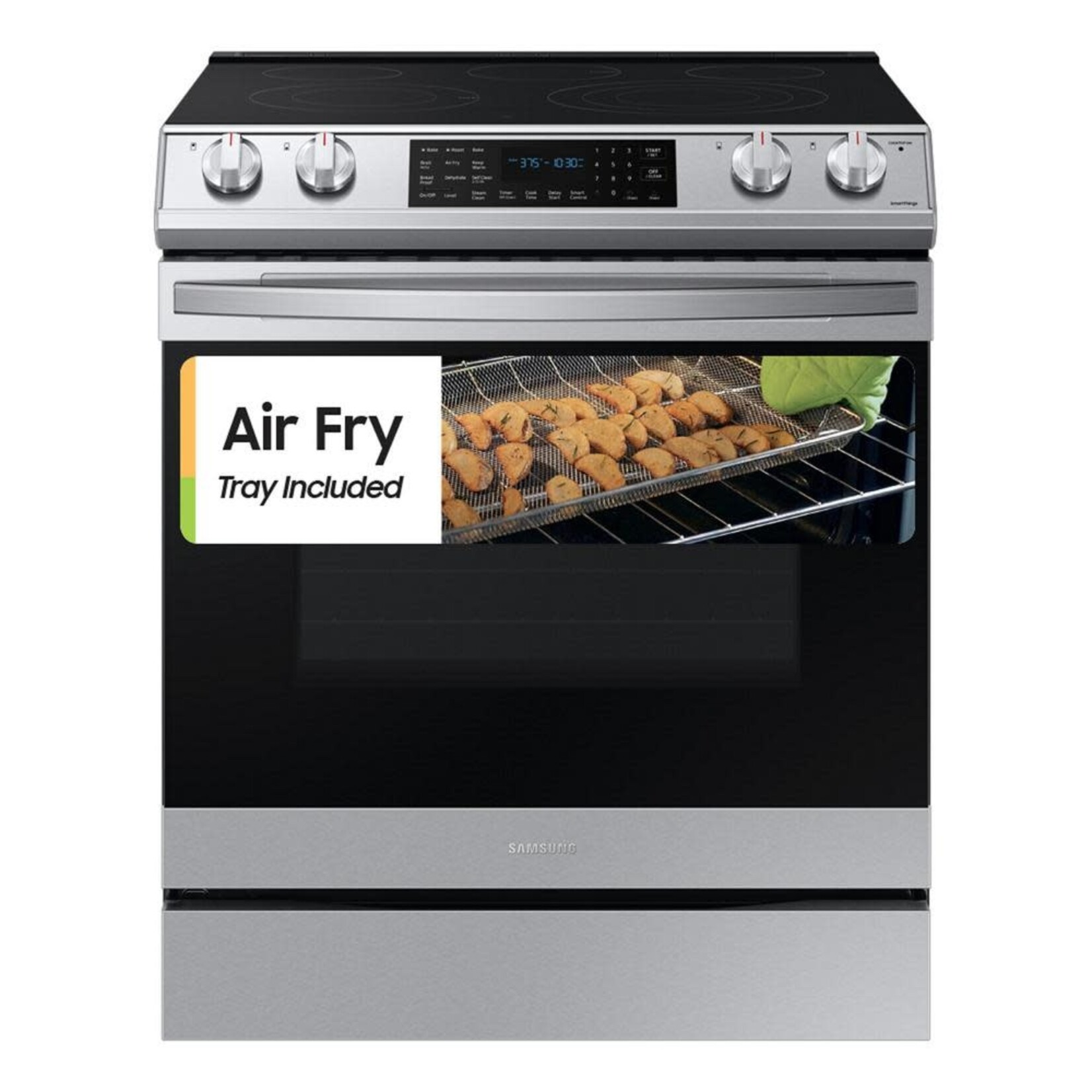 SAMSUNG SAMSUNG NE63T8511SS 6.3 cu. ft. Slide-In Electric Range with Air Fry Convection Oven in Fingerprint Resistant Stainless Steel