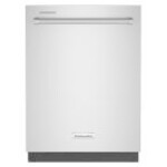KitchenAid 24 in. Top Control Built-In Tall Tub Dishwasher in PrintShield Stainless with Stainless Steel Tub and Third Level Rack