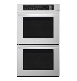 LG Electronics 30 in. Double Electric Wall Oven Self-Cleaning with Convection and EasyClean in Stainless Steel
