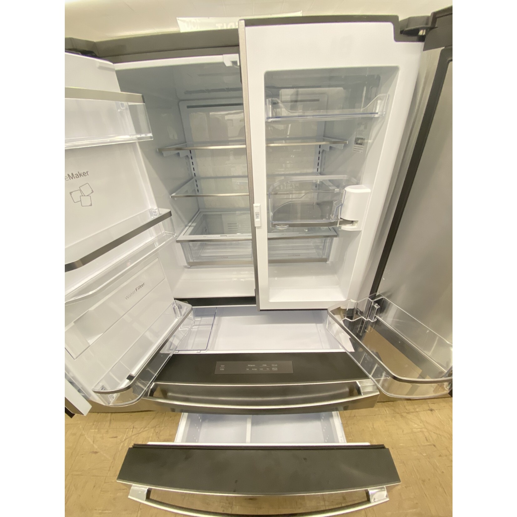 GE Profile #PVD28BYNFS Profile 27.9 cu. ft. Smart 4-Door French Door Refrigerator with Door in Door in Fingerprint Resistant Stainless Steel