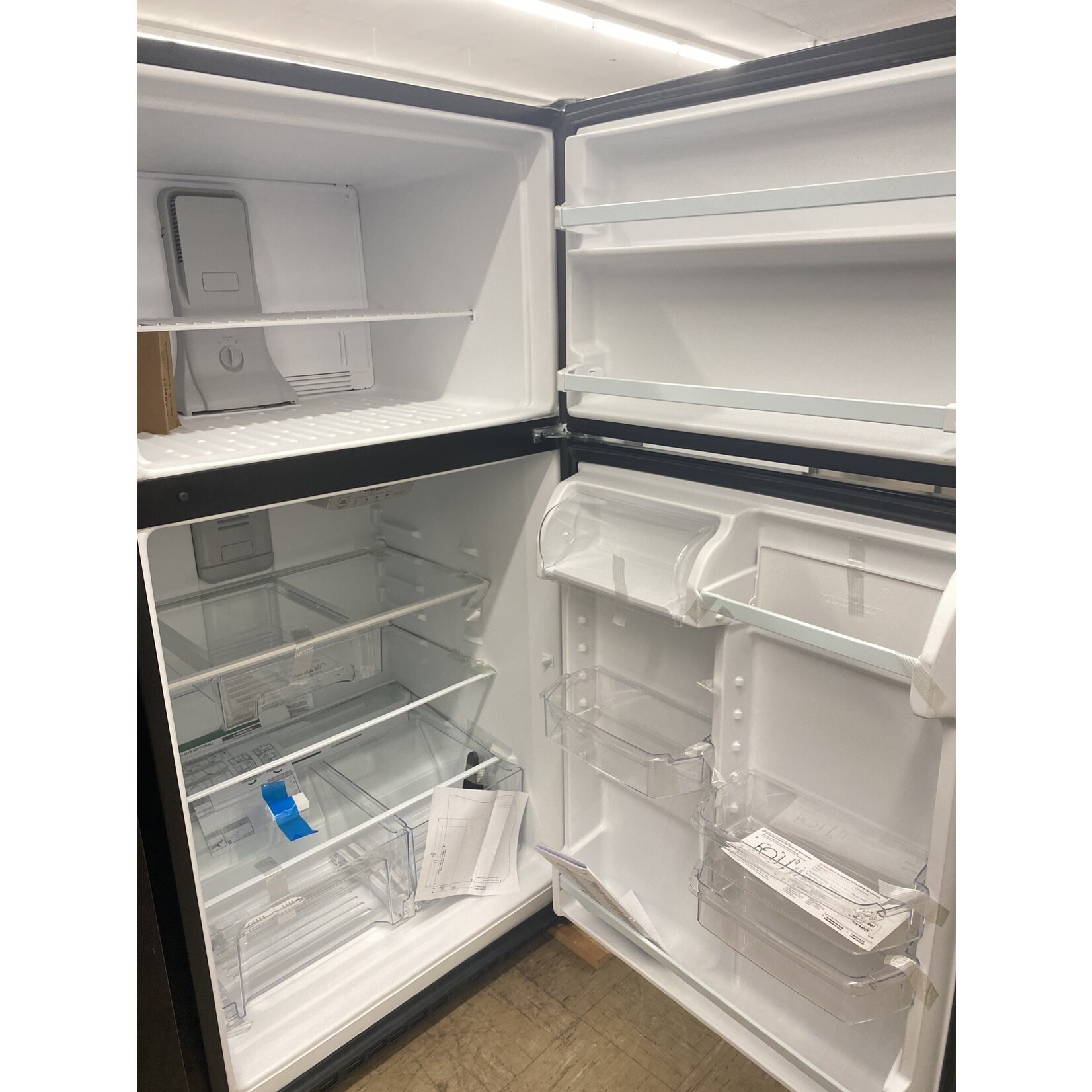 Whirlpool #*WRT311FZDB  Whirlpool 20.5 cu. ft. Top Freezer Refrigerator in Black