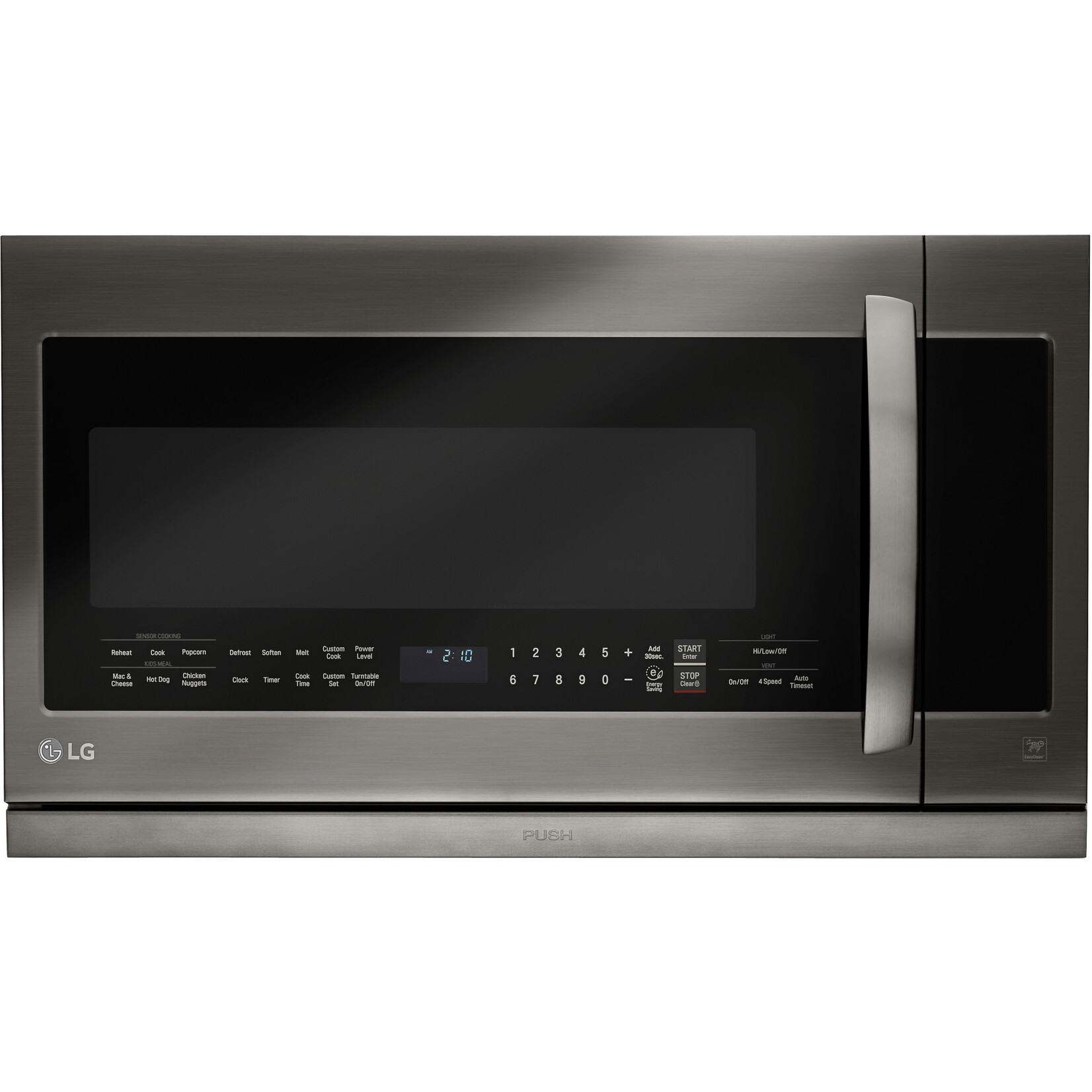 LG Electronics *LMHM2237BD 2.2 cu. ft. Over the Range Microwave in Black Stainless Steel with Sensor Cook and ExtendaVent
