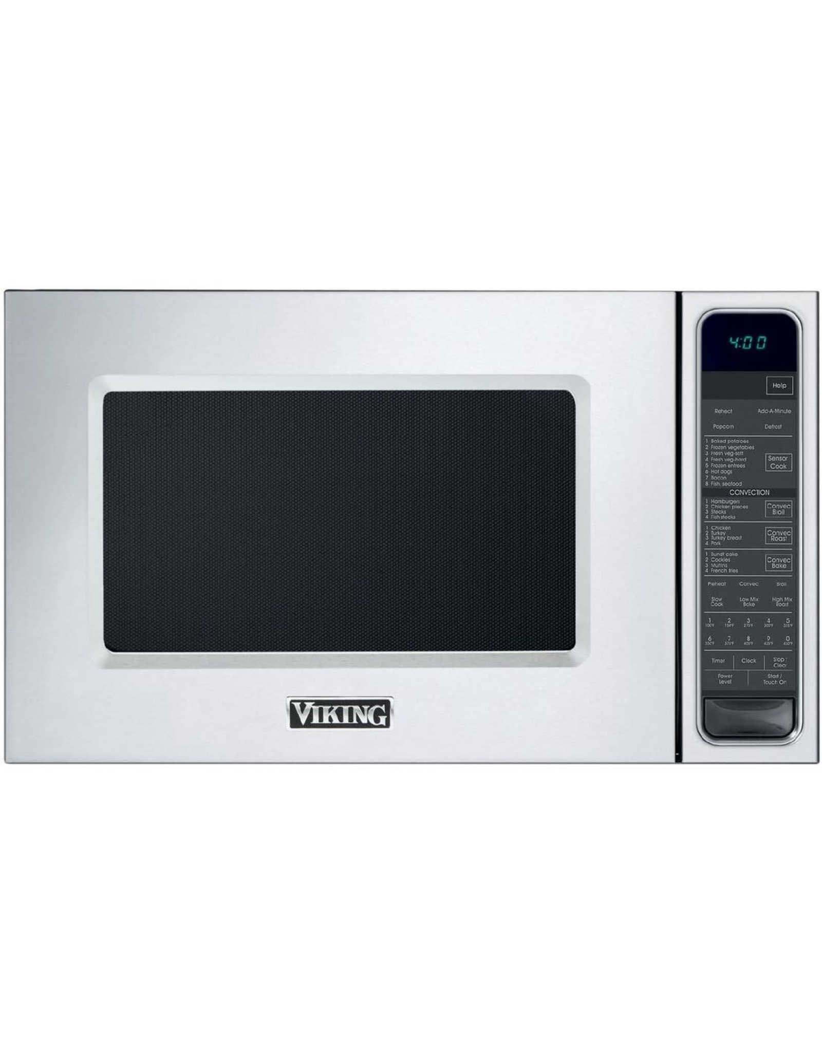 viking VMOC506SS 1.5 cu. ft. Built-In Microwave Oven with 4 Convection Settings, Instant Sensor Settings, Add-A-Minute and Interior Light: Stainless Steel