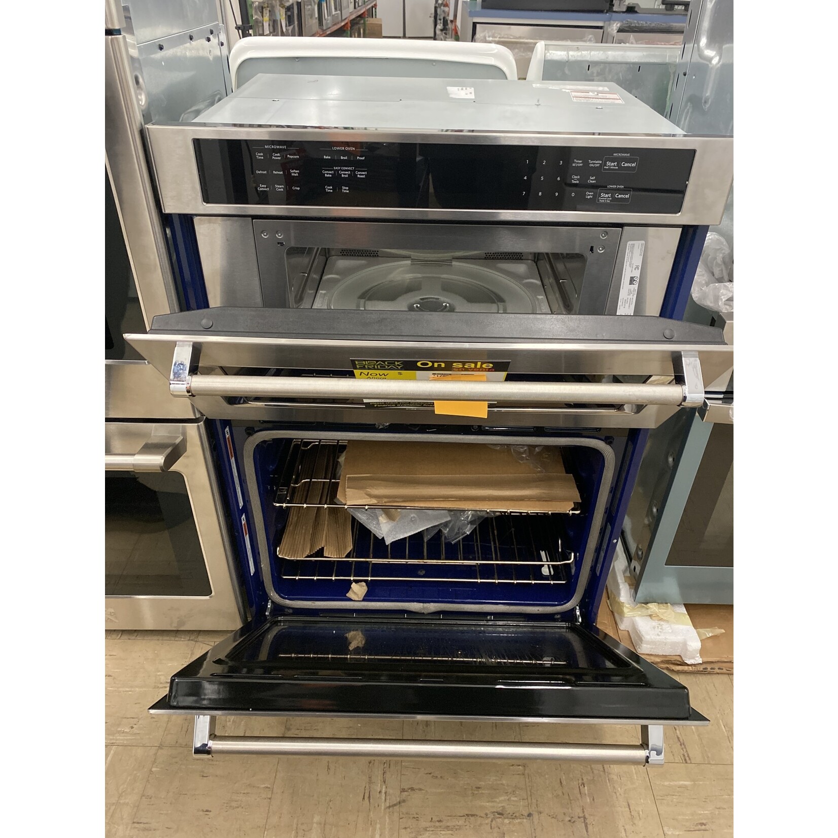 KitchenAid *KOCE500ESS KAD Ovens - Built-in - Food Prep - 30" COMBO WALL OVEN, UPPER MICROWAVE, LO
