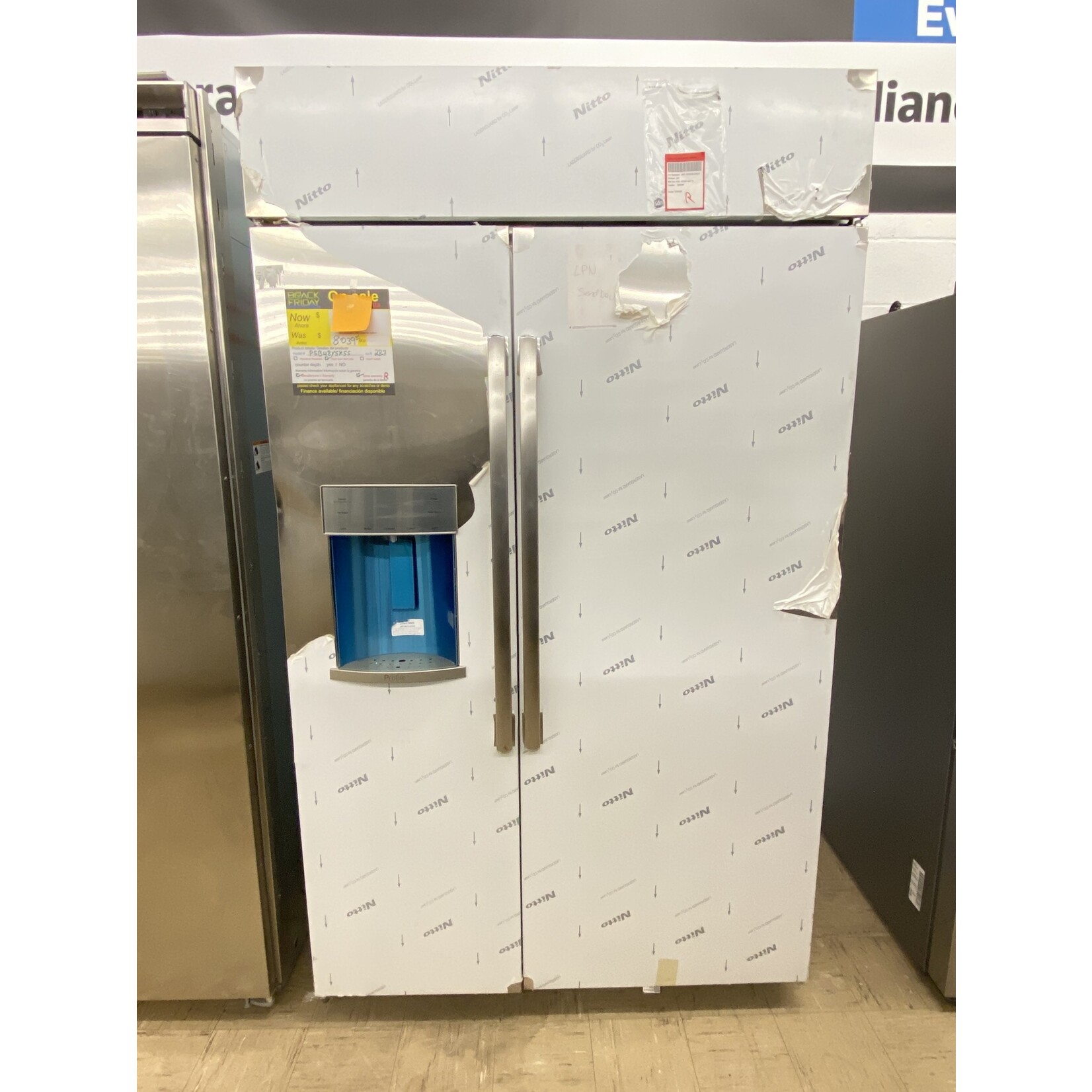 GE Profile PSB48YSKSS Profile 28.7 cu. ft. Built-In Side by Side Refrigerator in Stainless Steel