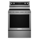 KitchenAid KitchenAid - 6.4 Cu. Ft. Self-Cleaning Freestanding Electric Convection Range - Stainless steelCk.